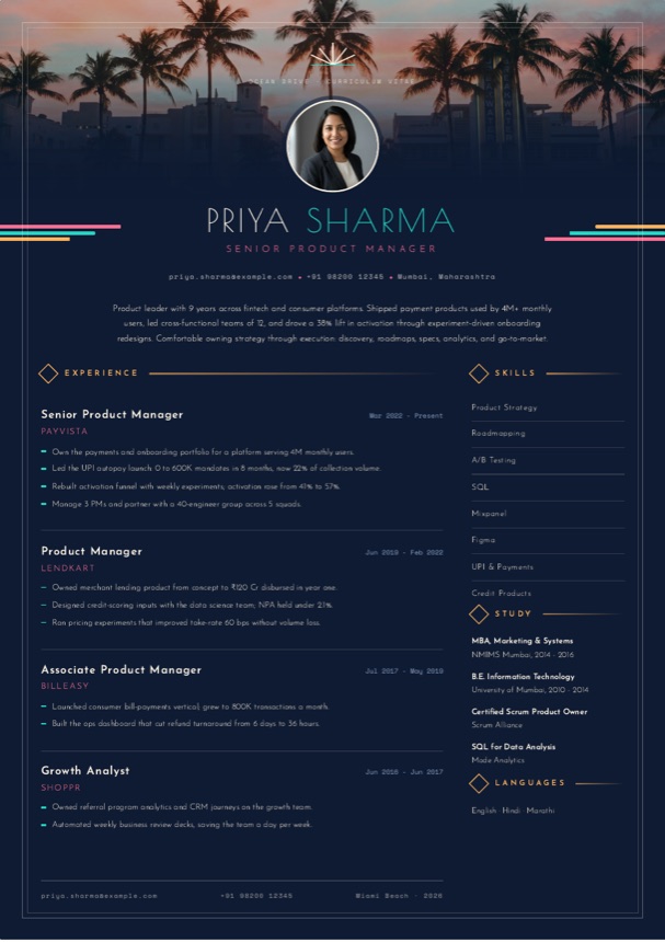 Kaam resume design